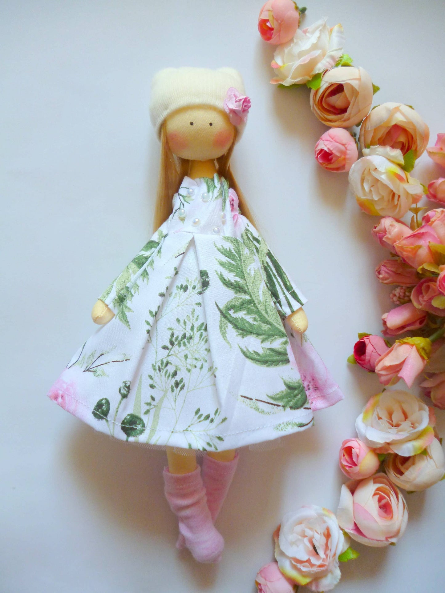 Handmade Keepsake Doll with Stitched Clothing – Heirloom Gift from Ukraine cloth doll, Fabric Doll, Textile doll, art doll