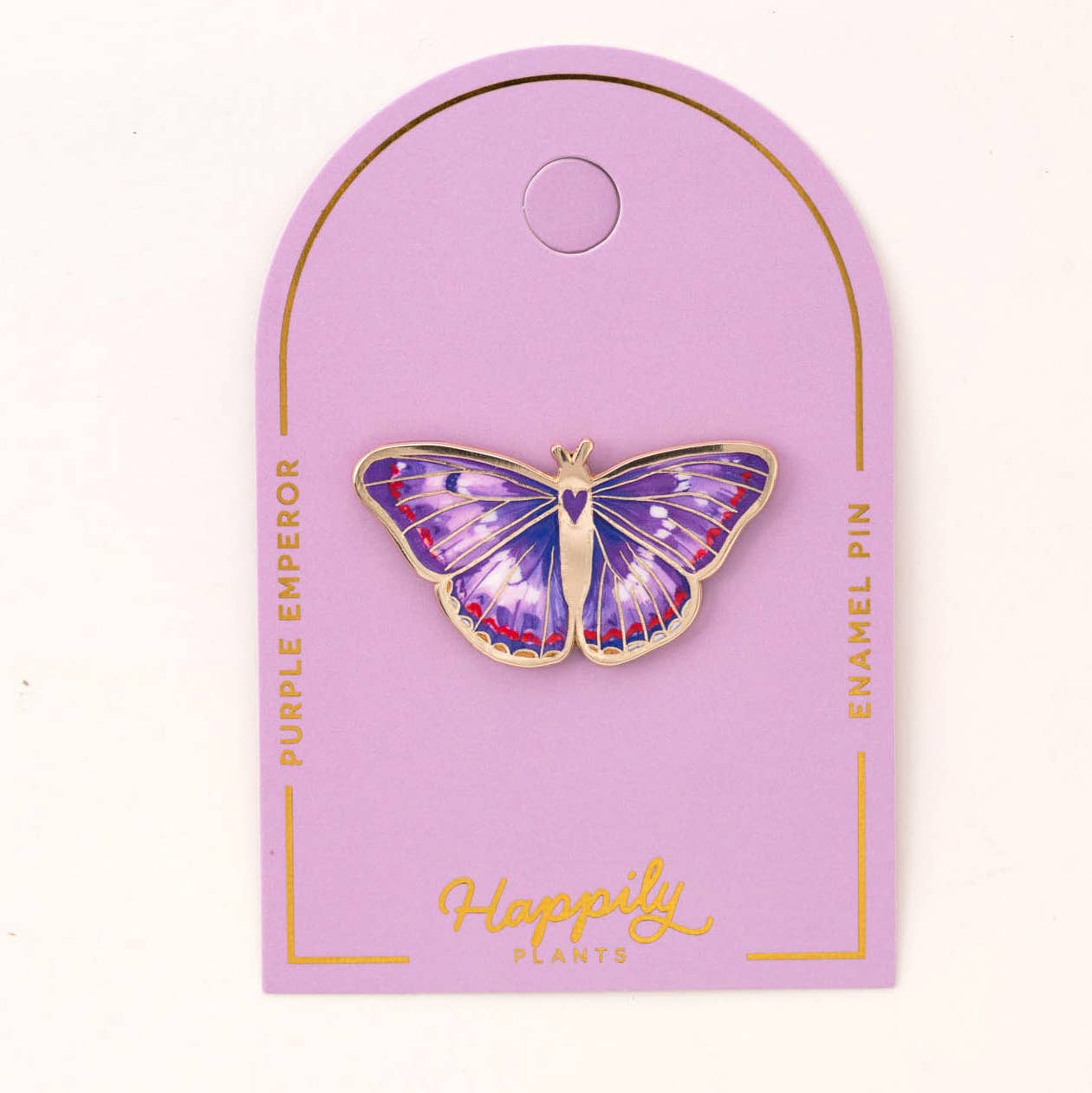 Purple Emperor Butterfly Pin, Butterfly Gifts