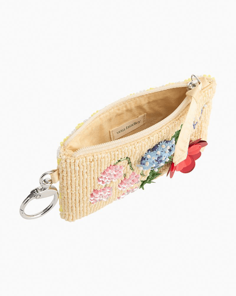 Beaded Zip Pouch in All the Pretty Wildflowers