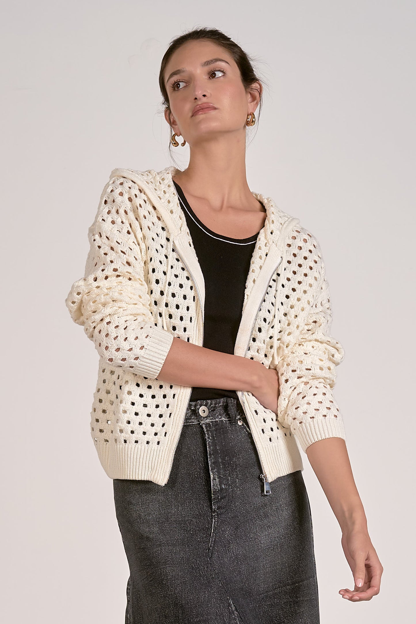 Full Zip Elan Cardigan Favorite Sweater