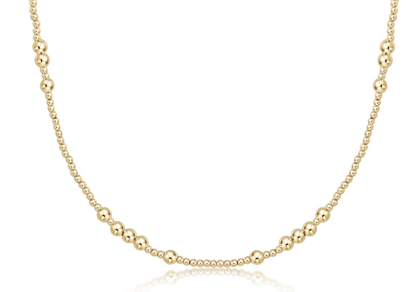 choker beaded - hope unwritten gold 4mm