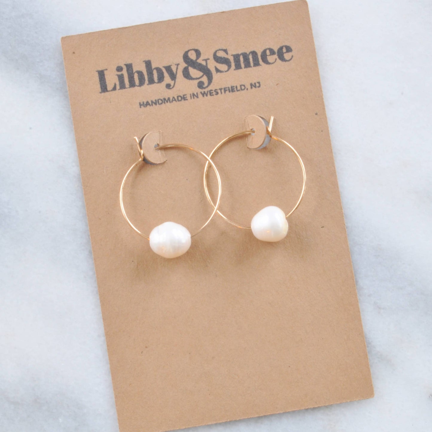 Cultured Freshwater Pearl Hand Beaded Hoops