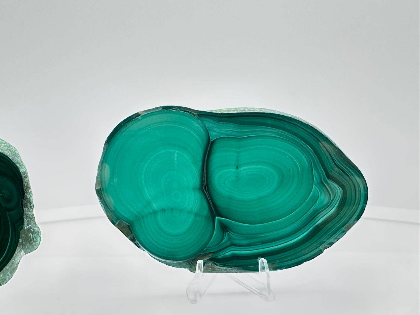 Malachite Slabs with Stands - SELECT PIECES Only AAA Quality