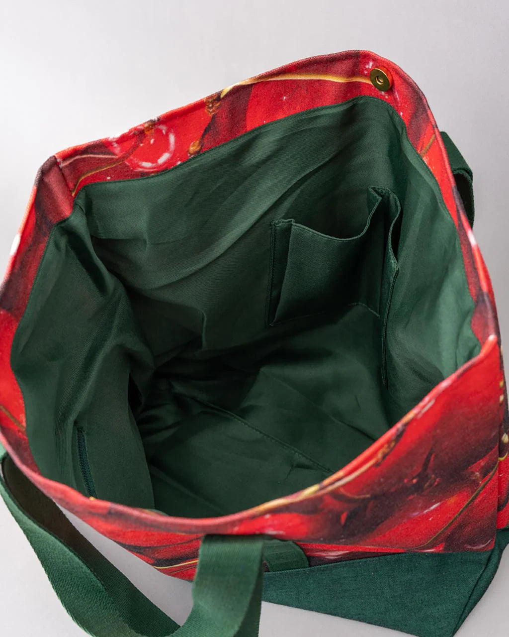 Cherries Print Large Tote Bag | Canvas Bags by ban.do