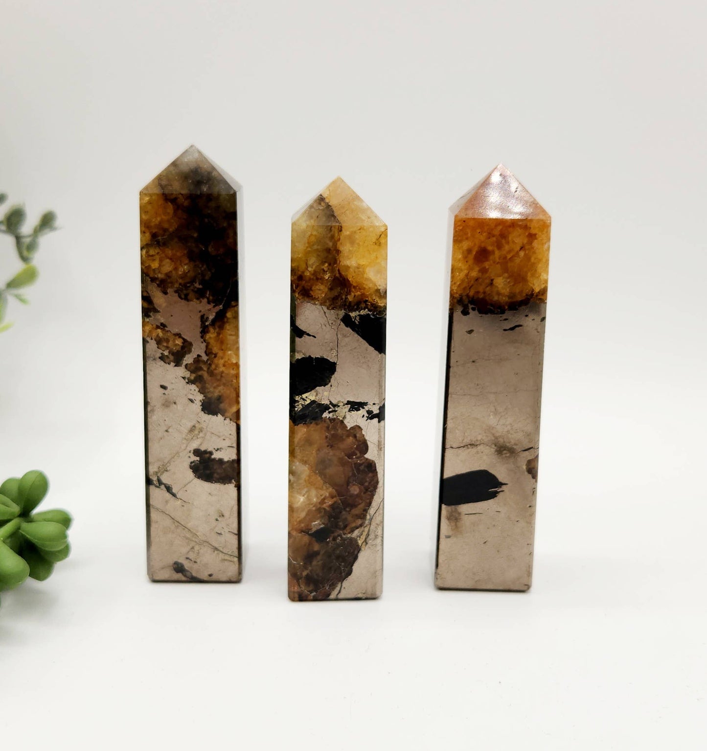 RARE - Golden Healer w/Pyrite 4-Sided Obelisk Tower