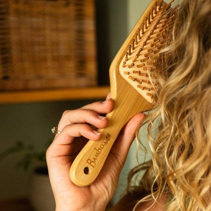 Bamboo Square Paddle Hairbrush