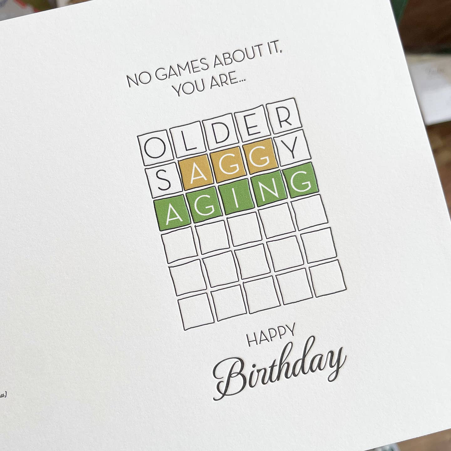 Birthday Wordle Card