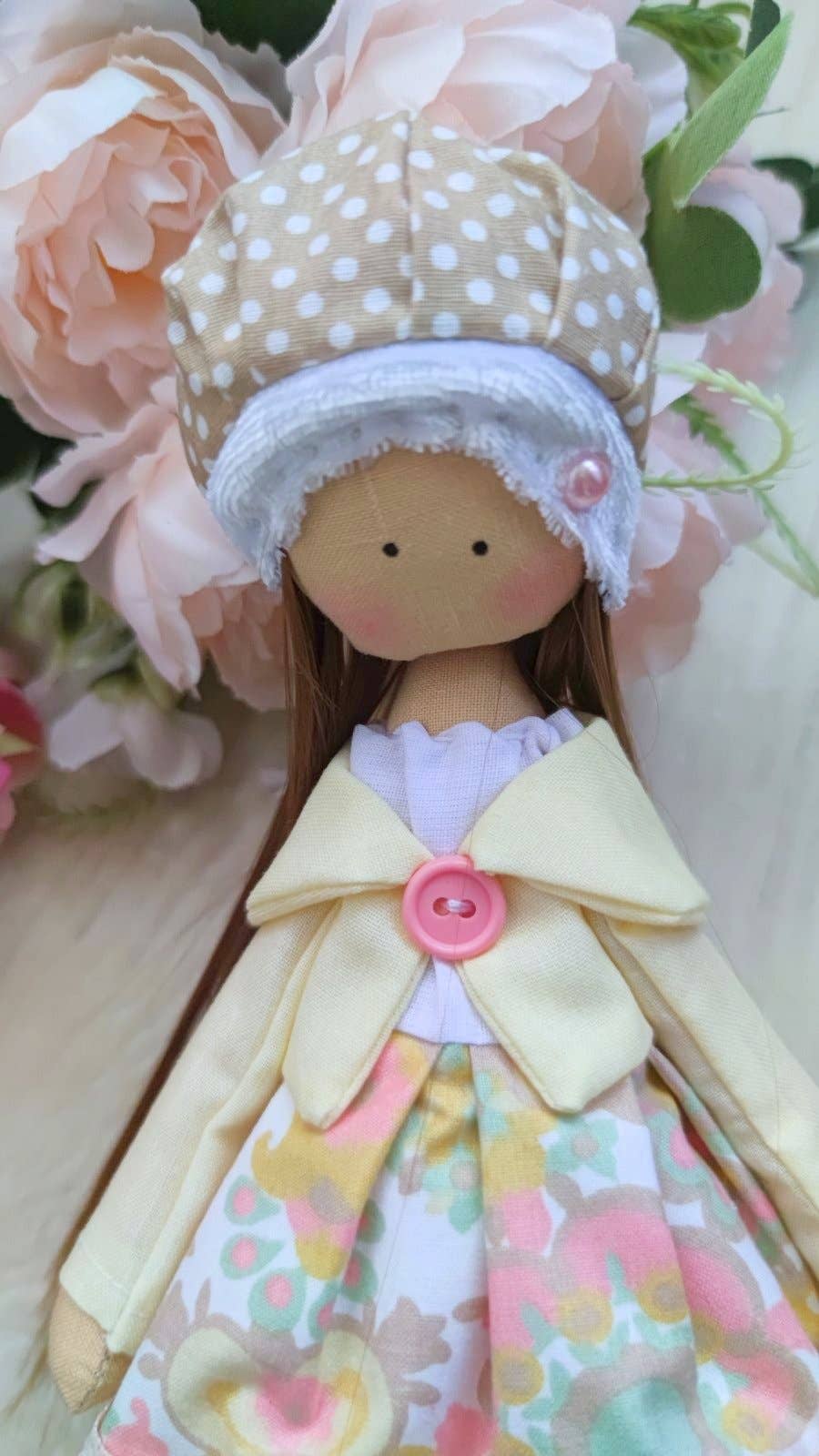 Handmade Keepsake Doll with Stitched Clothing – Heirloom Gift from Ukraine cloth doll, Fabric Doll, Textile doll, art doll