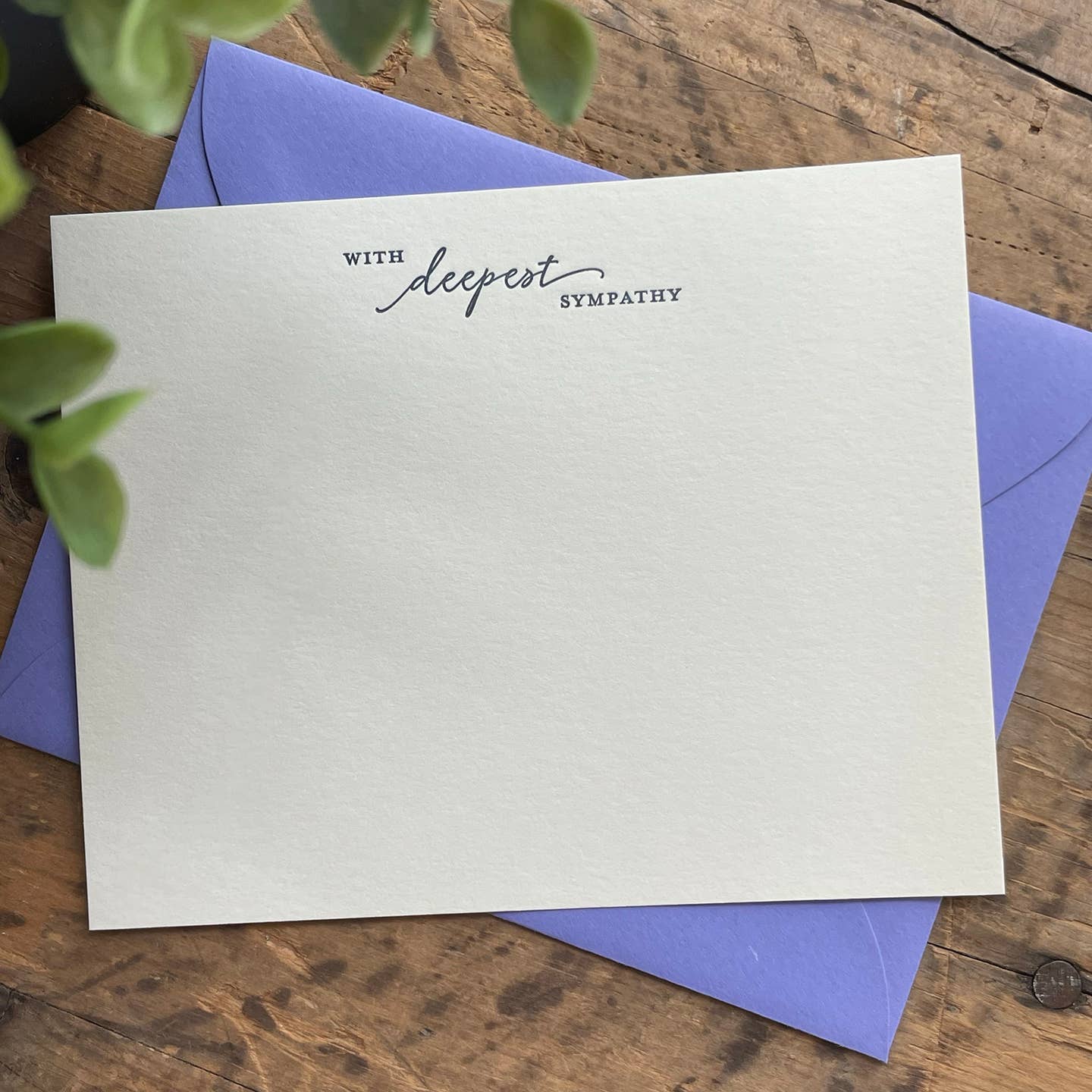 Sympathy Notecard