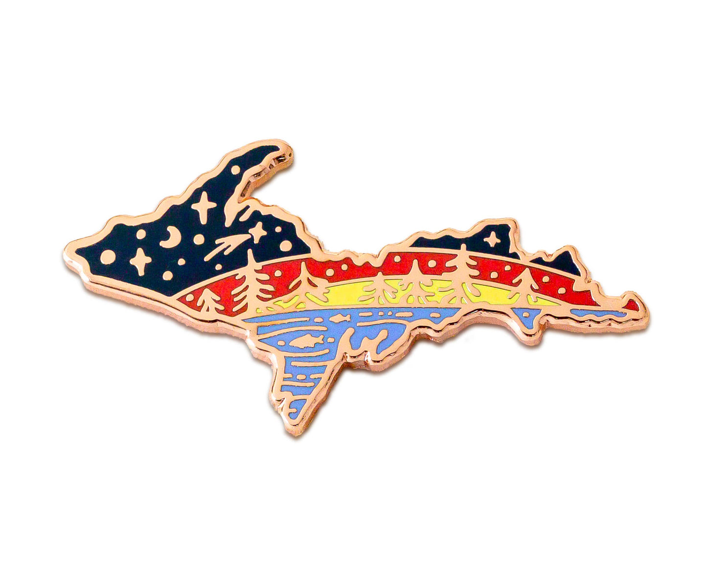 Michigan Upper Peninsula Enamel Pin