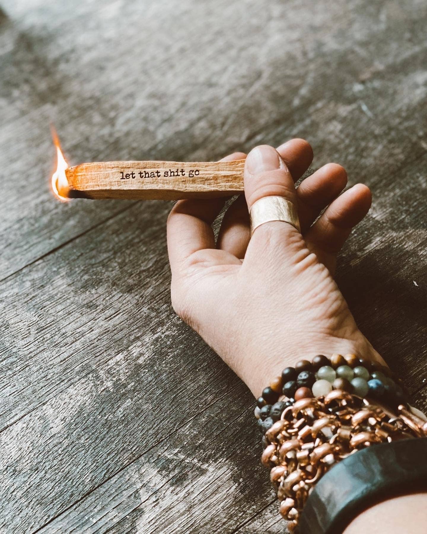 Engraved Palo Santo Sticks II Smudge Stick