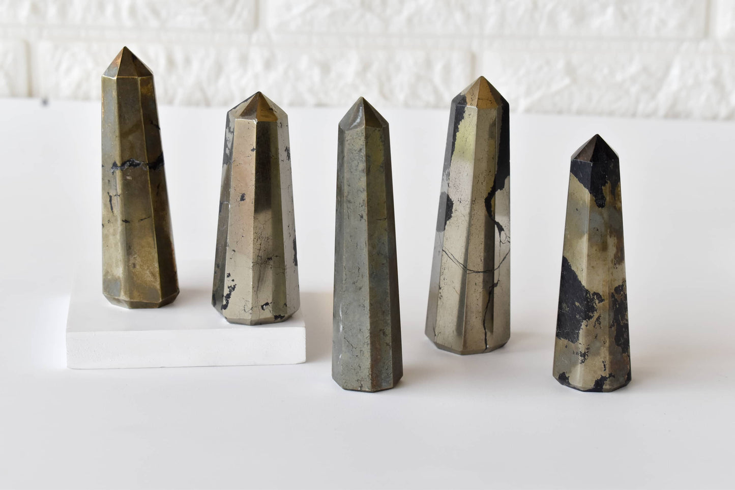 Pyrite Tower Point (Creativity and Strength) Abundance