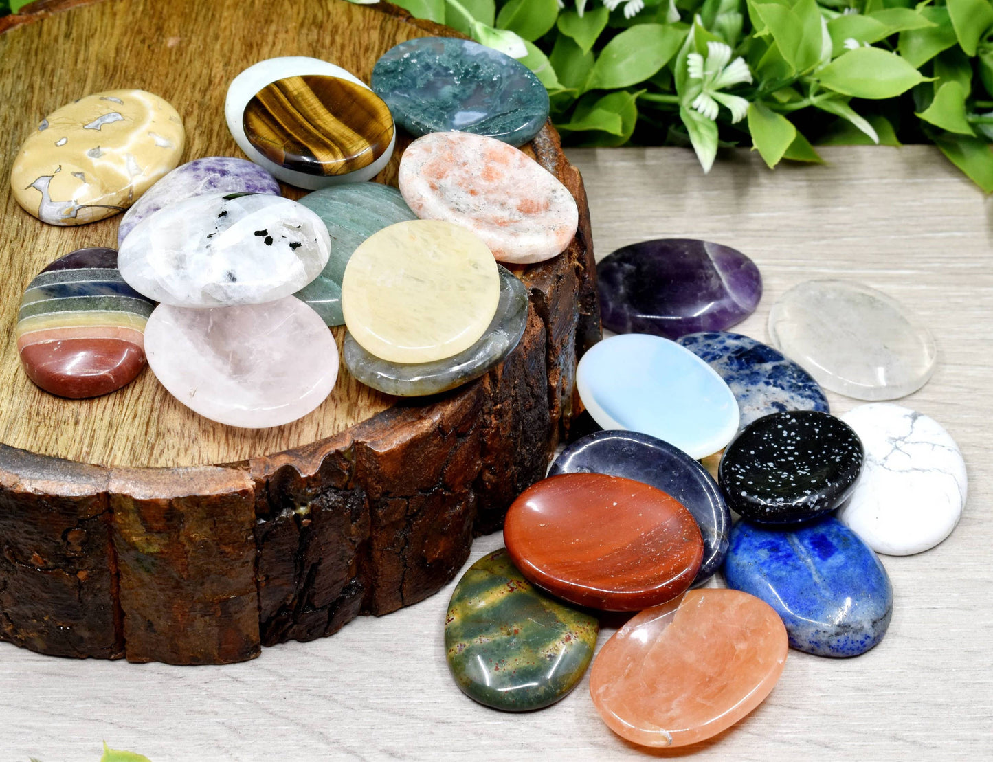 Gemstone Worry Stones, Palm Stone, Thumb Stone