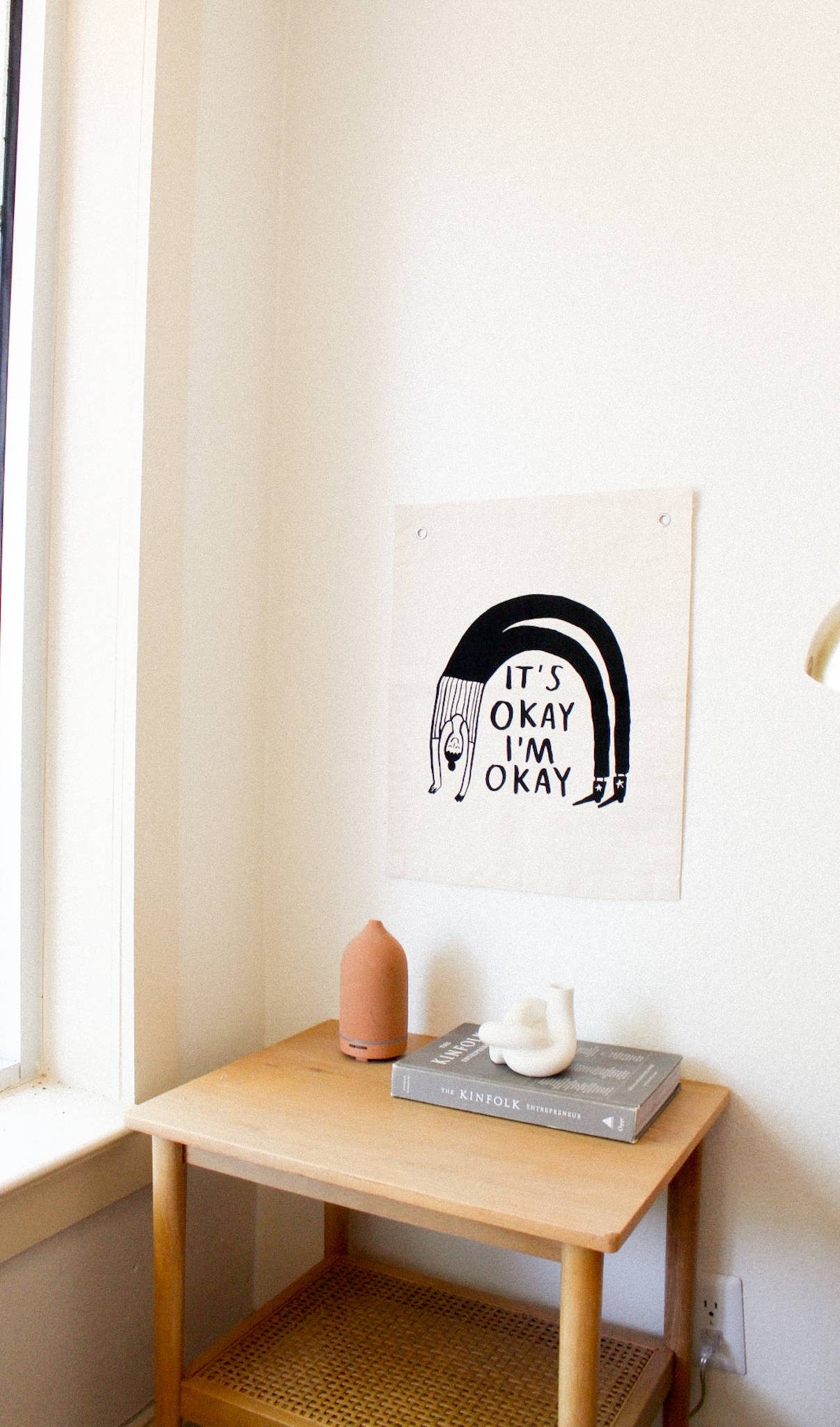 It's okay rainbow banner