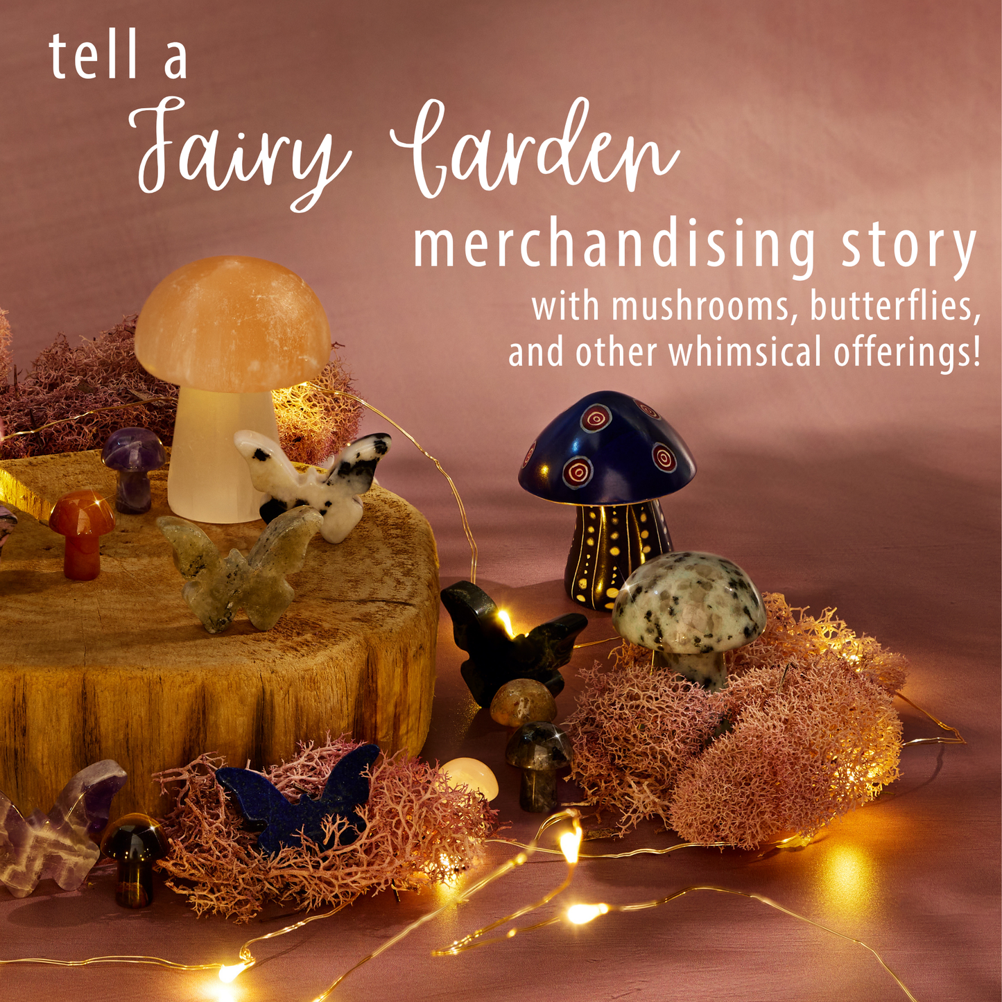 Carved Crystal Butterflies – Natural Gemstone Minis