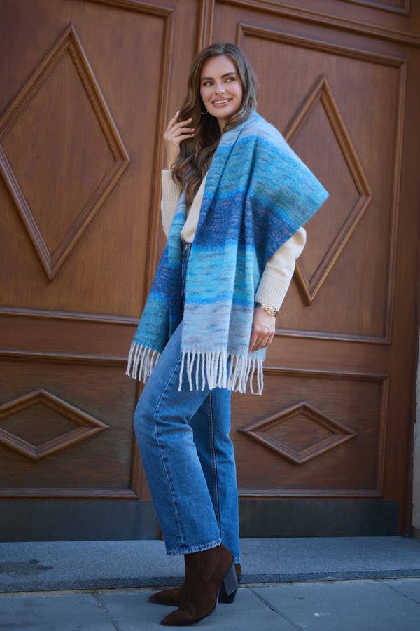 Cozy Oversized Fringe Scarf