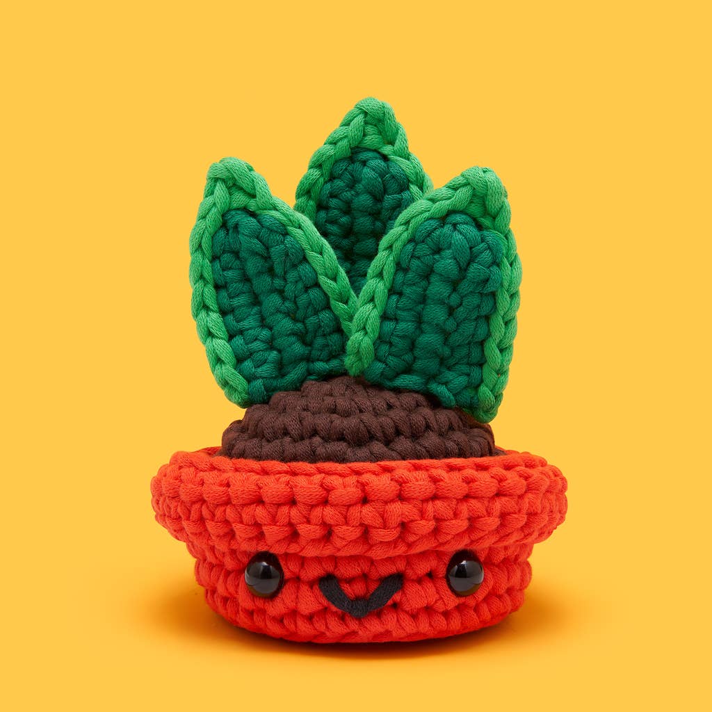 crochet snake plant Otis The Snake Plant Crochet Kit