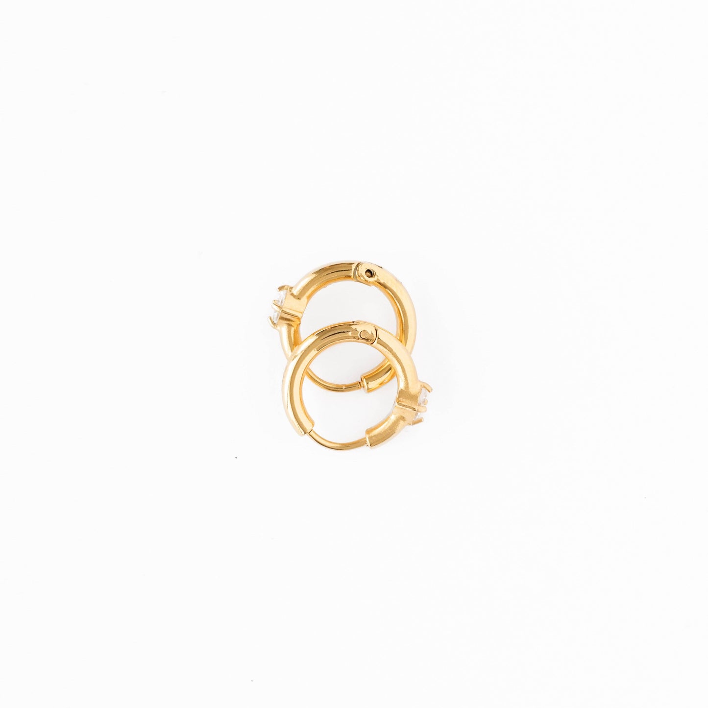 Single Diamond Hoop