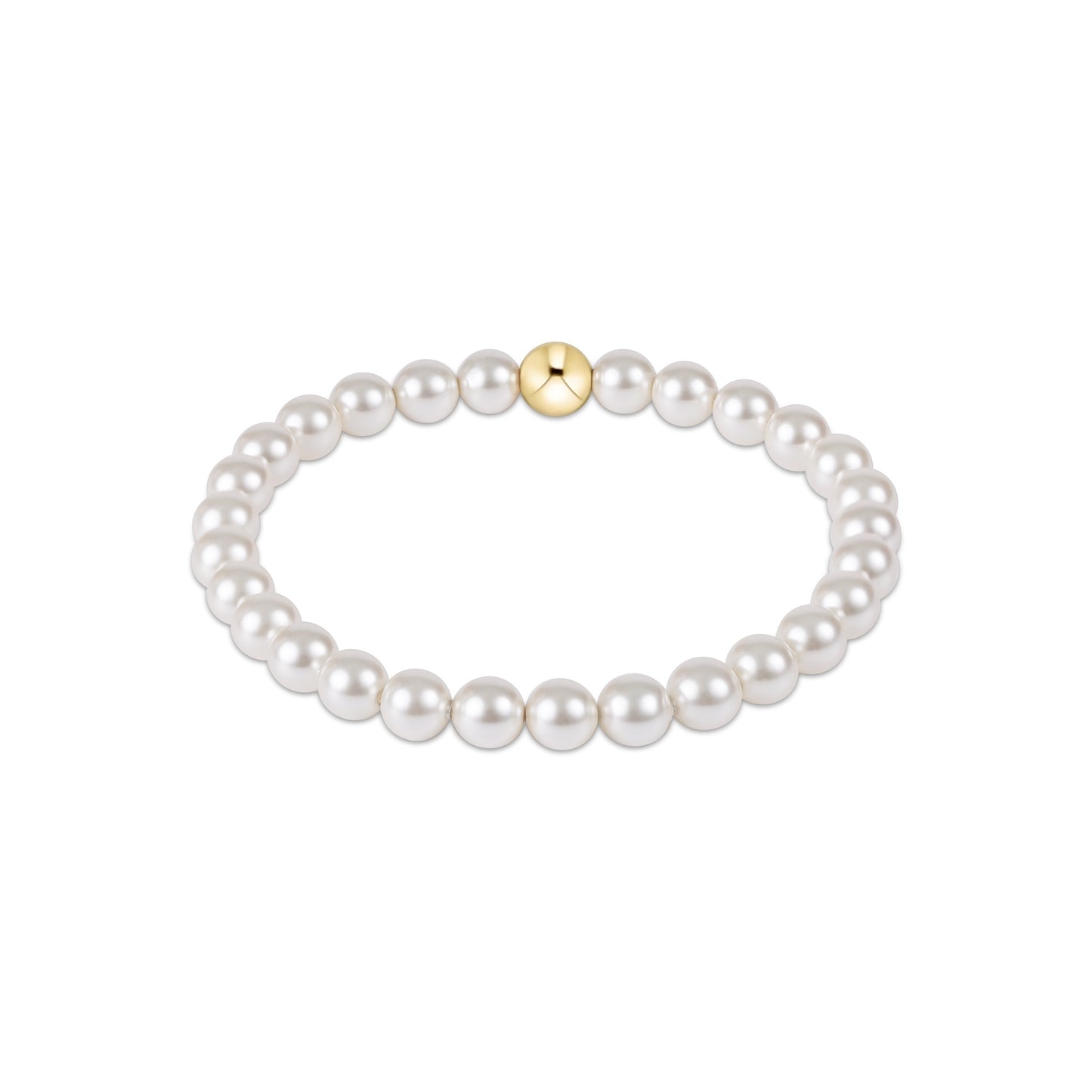 Classic Pearl 6mm Bead Bracelet