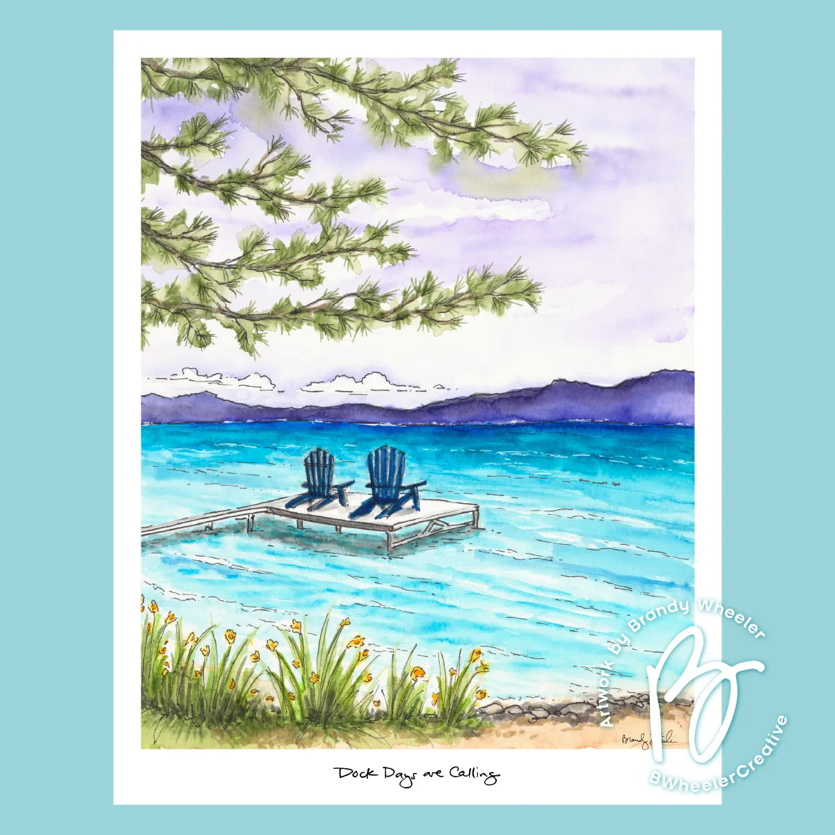 Dock Days are Calling Fine Art Print