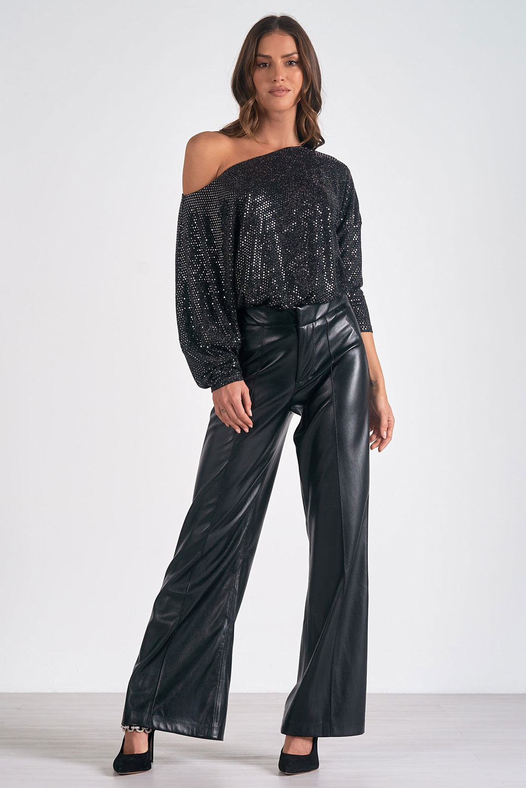 Off the Shoulder Sparkle Elan Top