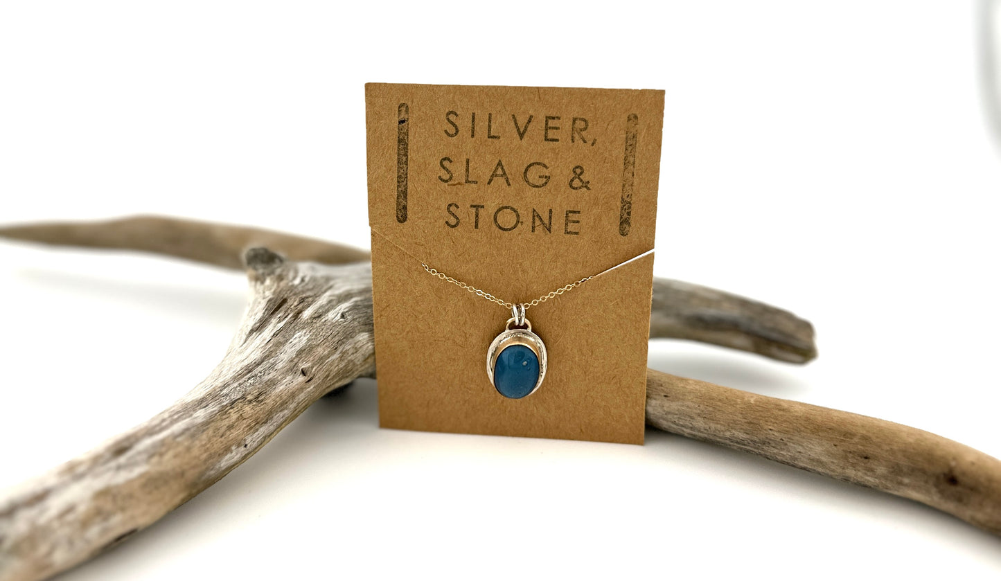 Touch of Gold Leland Bluestone Necklace Style 2