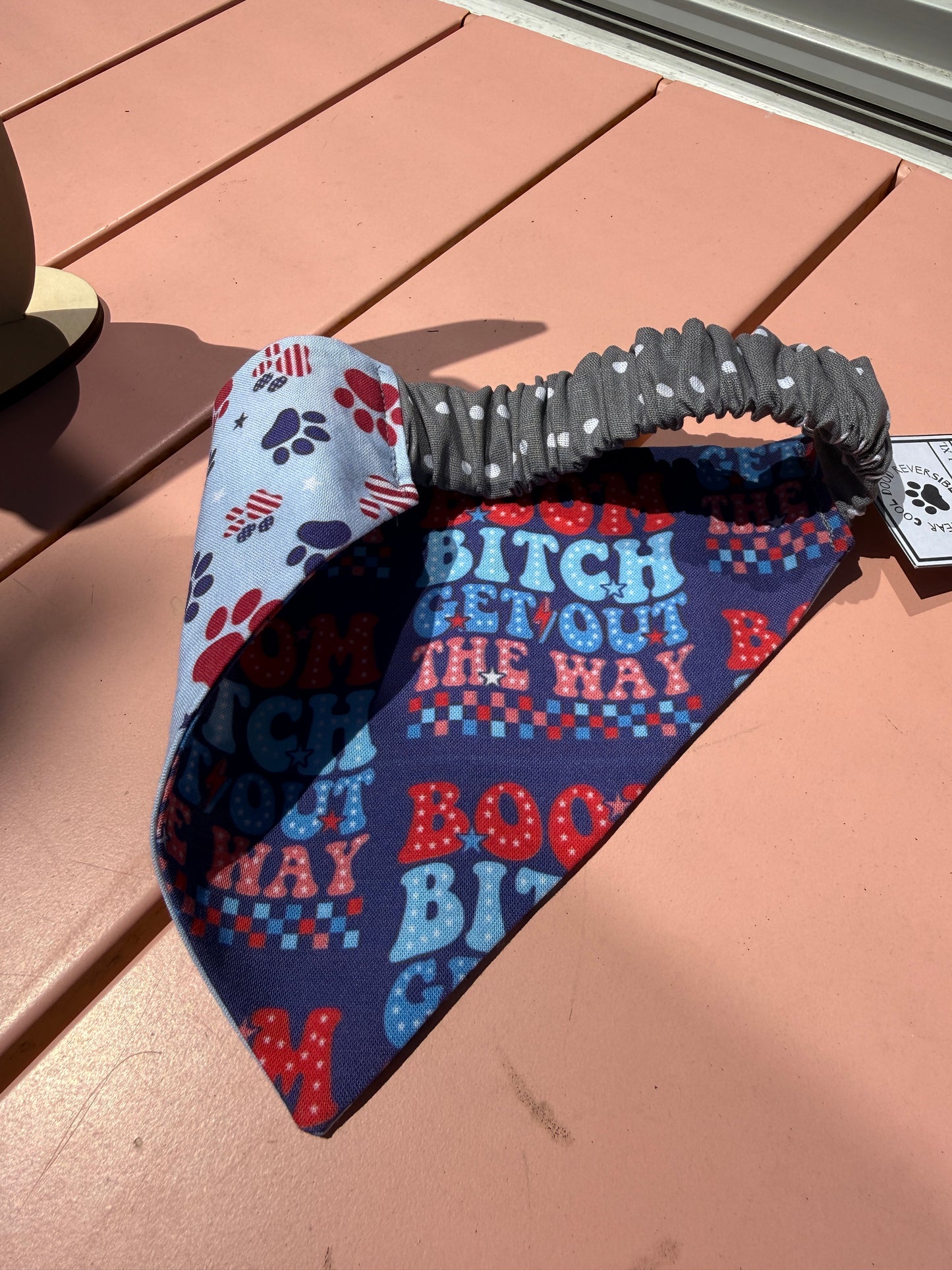 Doggy Bandana || Patriotic Paws Naughty Boom