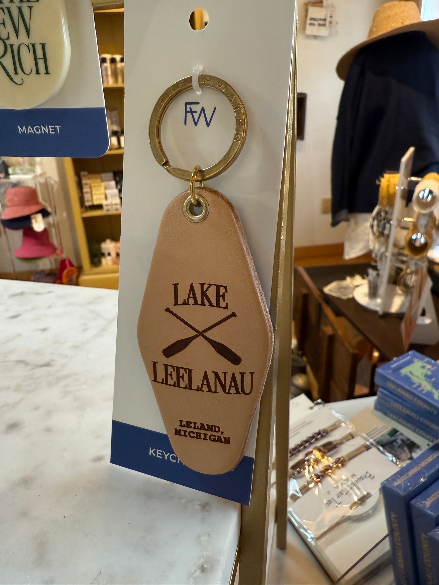 Leelanau Lakes Custom Lake Hotel Keychain