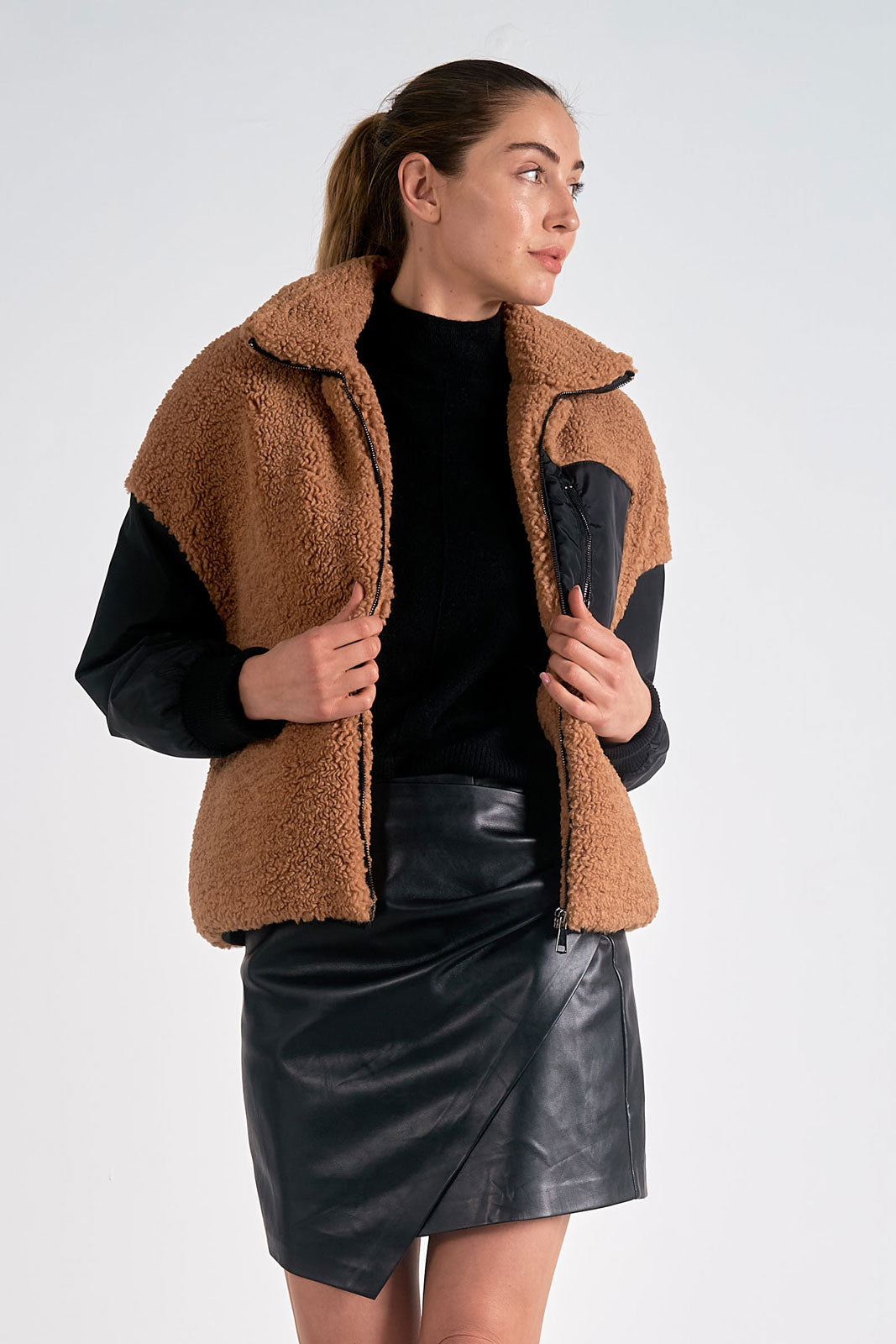 Faux Fur Brown Jacket