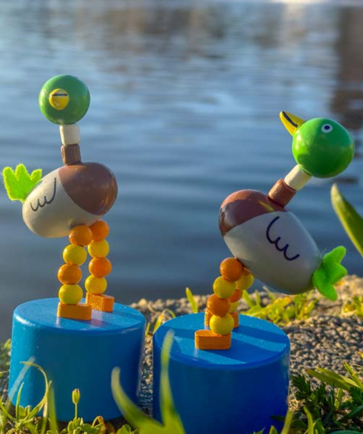 Mallard Duck Push Puppets