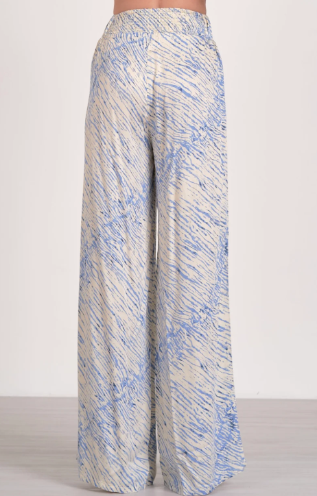 Blue Sahara Wide Legged Pant