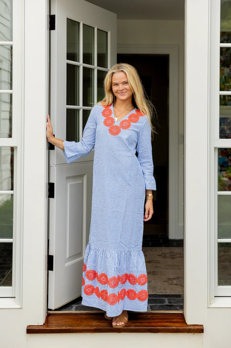 Sail to Sable - Catie Dress - Seersucker