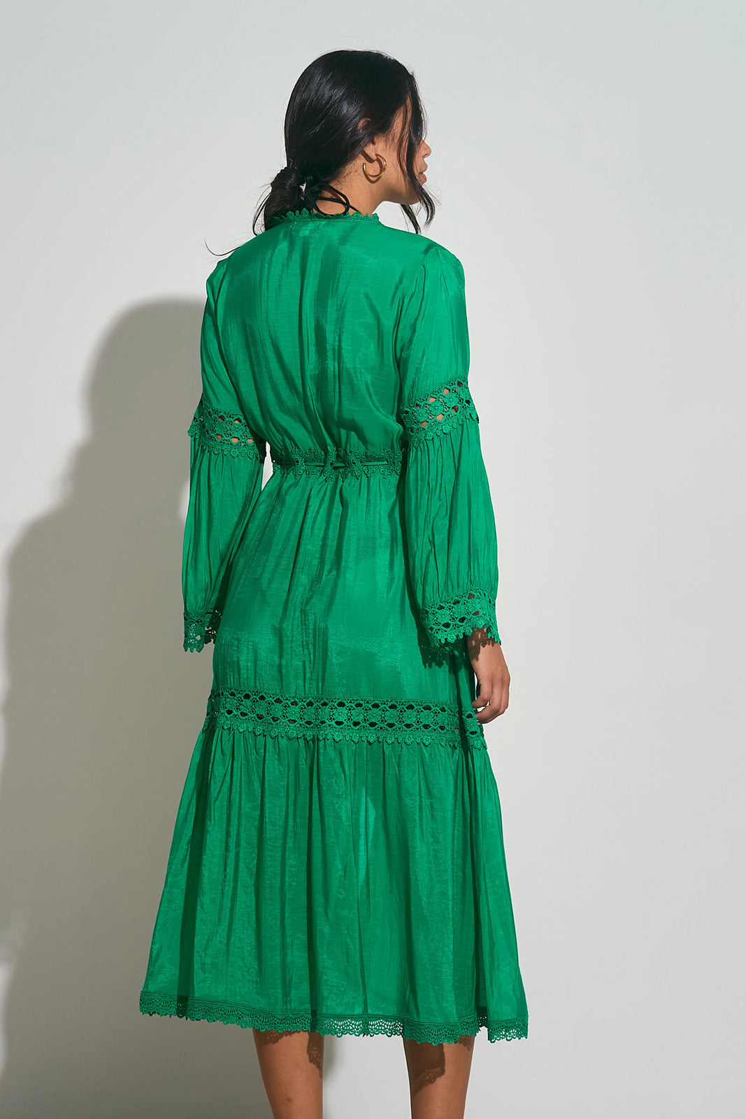 Kimono Lace Coverup Bright Green