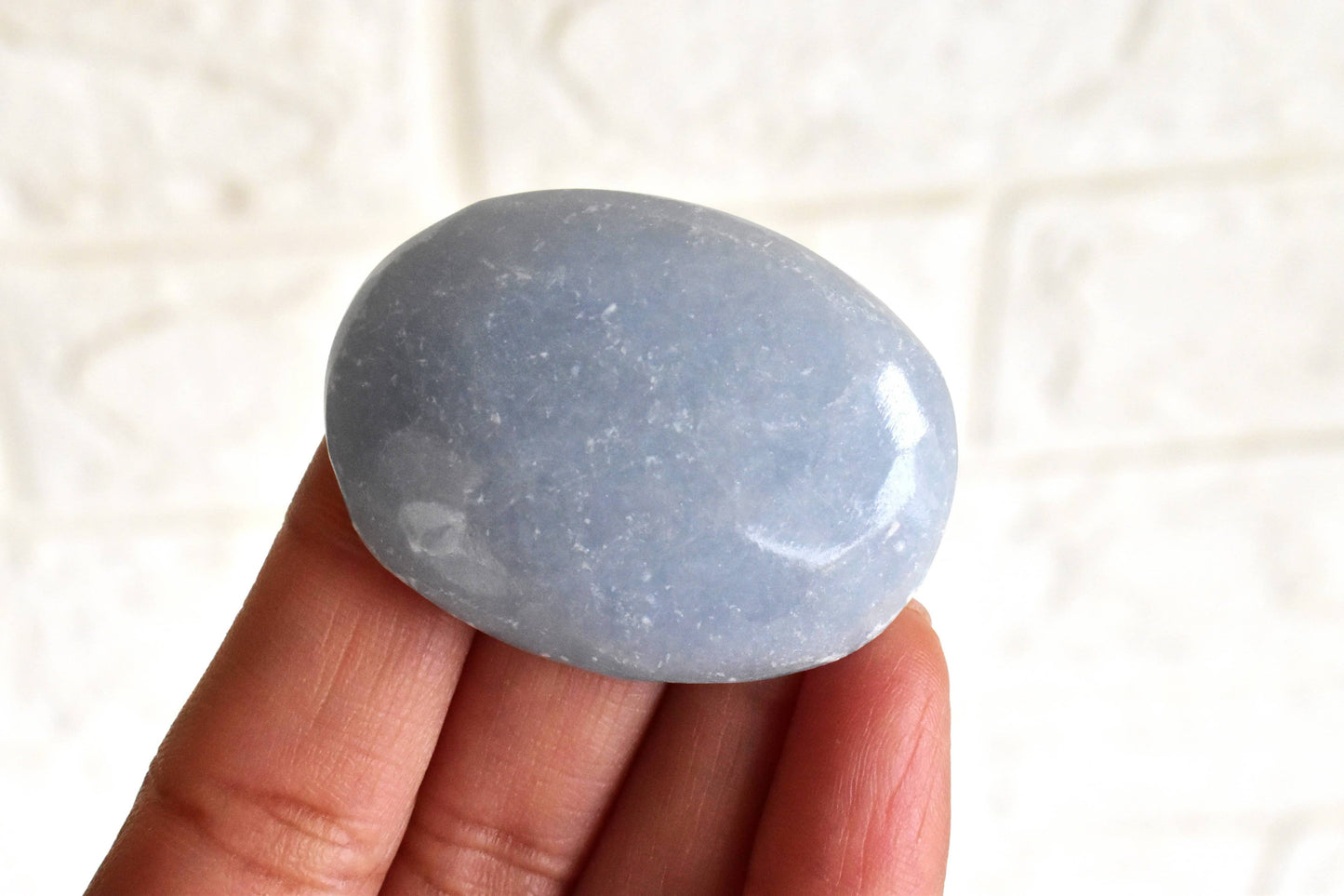 Angelite Worry Stones, Crystals of Healing