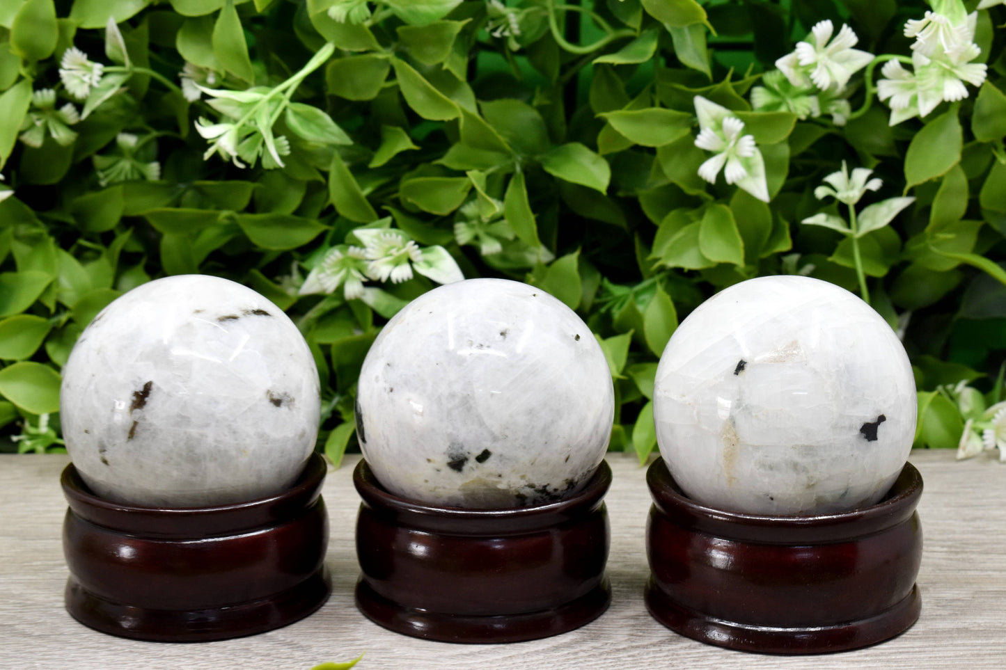 Rainbow Moonstone Crystal Ball – Healing Sphere for Intuition & Energy Work