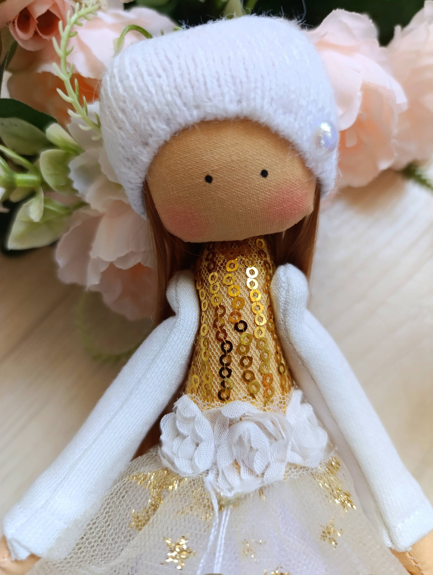 Handmade Keepsake Doll with Stitched Clothing – Heirloom Gift from Ukraine cloth doll, Fabric Doll, Textile doll, art doll