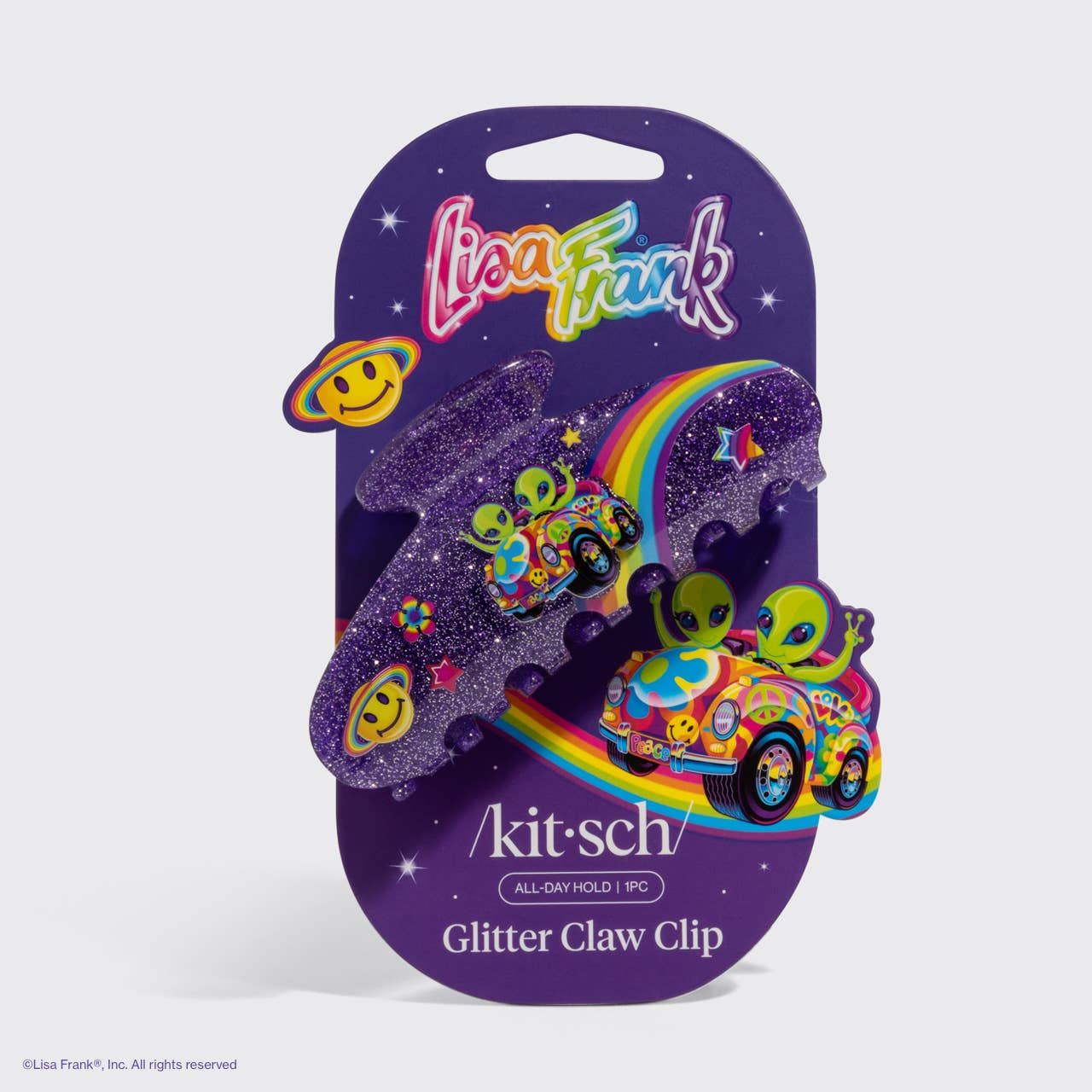 Lisa Frank x Kitsch Glitter Claw Clip in Zoomer™ & Zorbit™