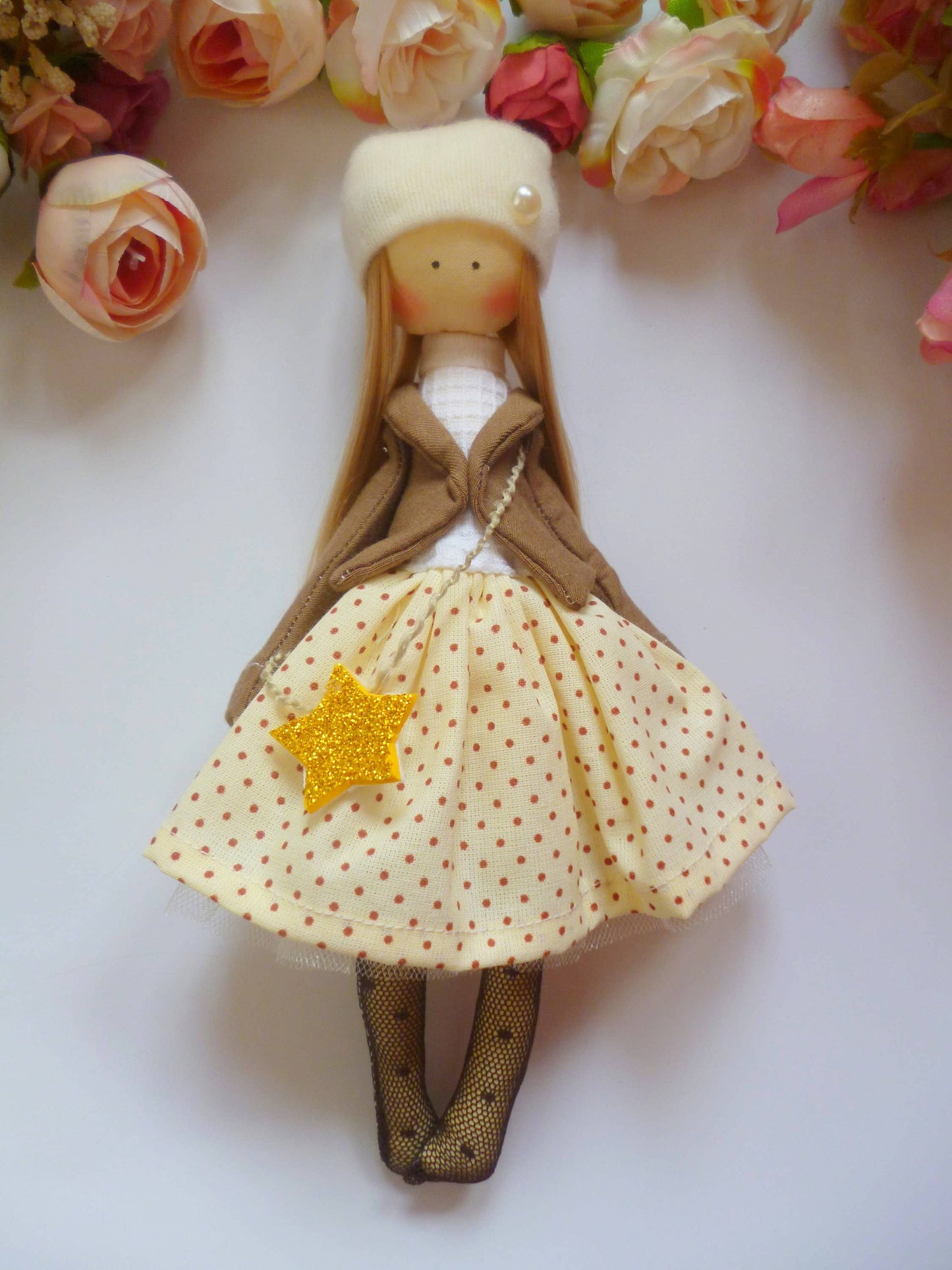 Handmade Keepsake Doll with Stitched Clothing – Heirloom Gift from Ukraine cloth doll, Fabric Doll, Textile doll, art doll
