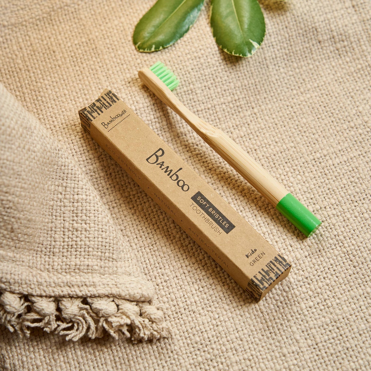 Bamboo Kids Toothbrush | Green |