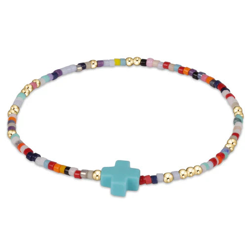 hope unwritten signature cross bracelet-hot mess
