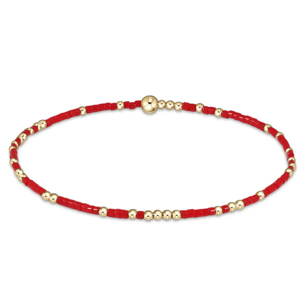 egirl hope unwritten bracelet - bright red