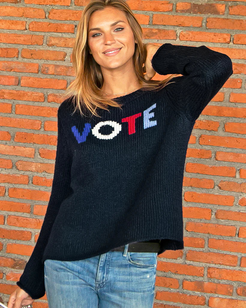 VOTE Chunky Crew Neck Sweater