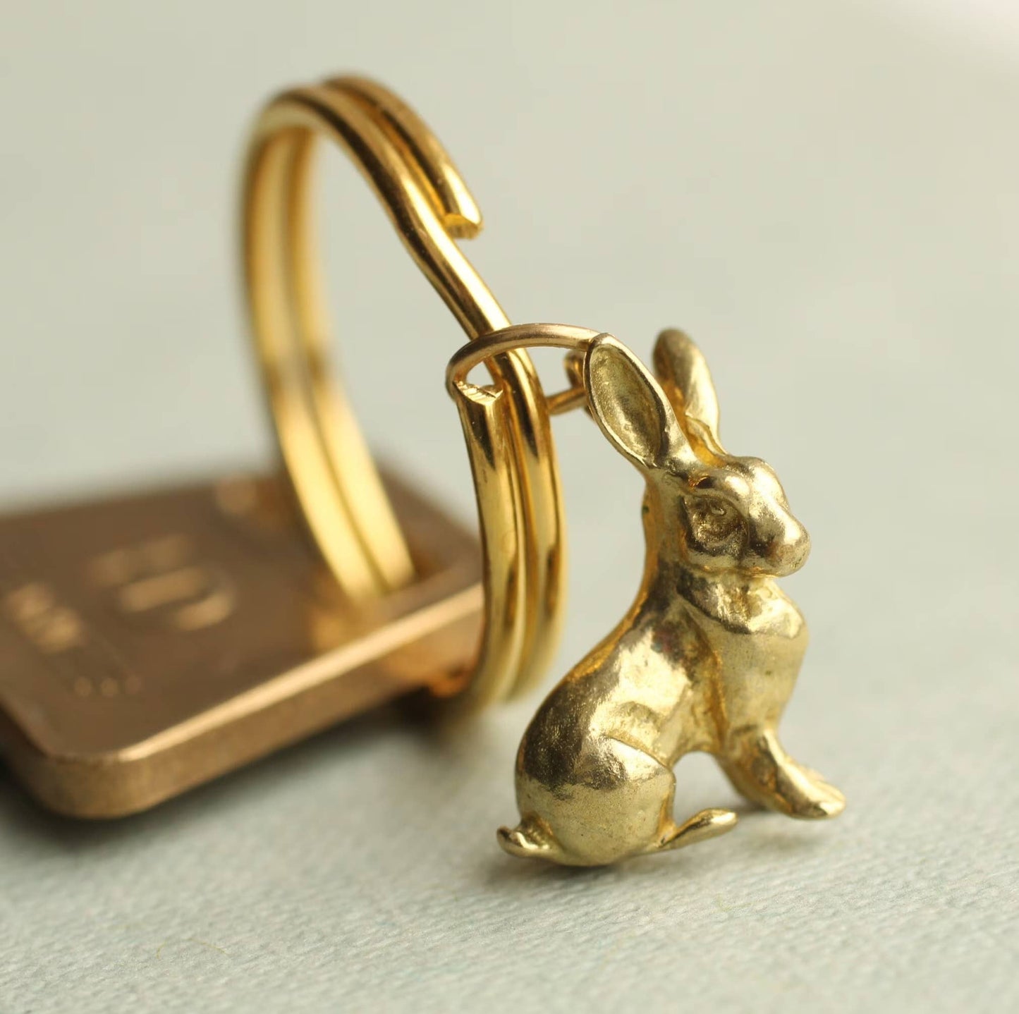 Tiny Rabbit Keyring