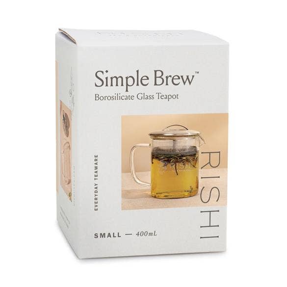 Simple Brew Borosilicate Glass Teapot for Loose Tea (400mL)
