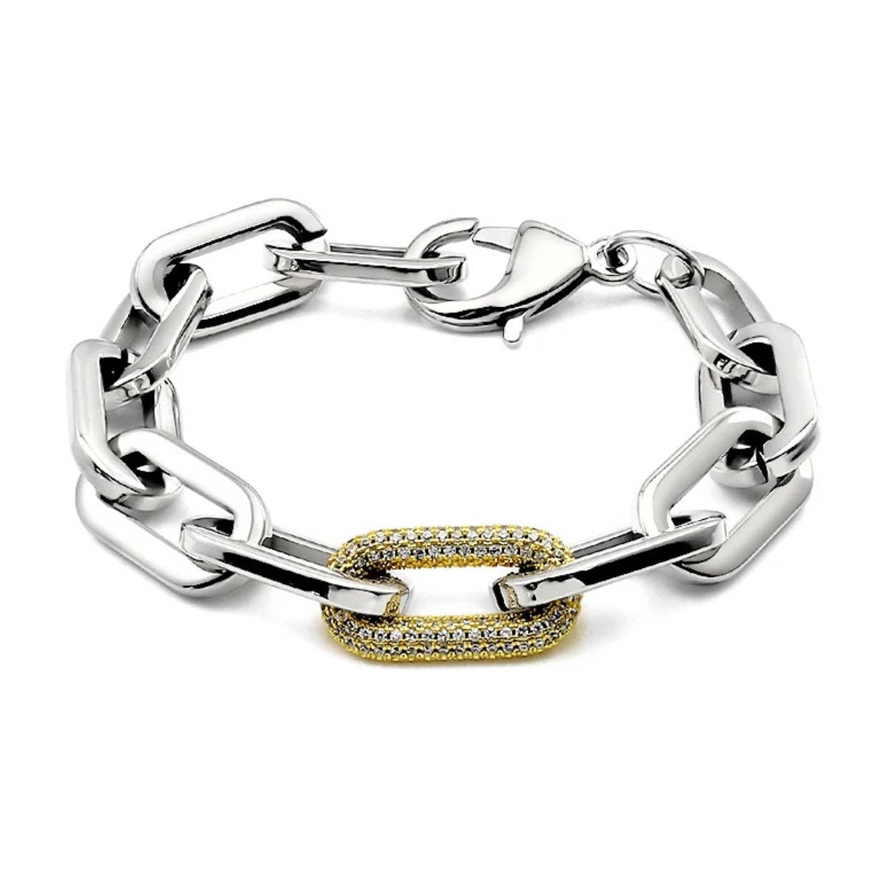 Jenna Pave Bracelet - Silver