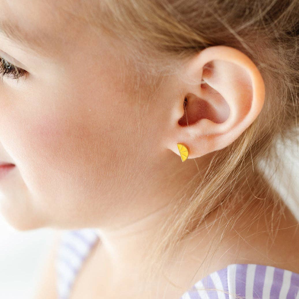 Lemon Studs with Screw Backs