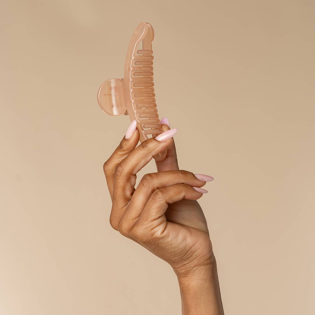 Soft Pink Recycled Plastic Large Arched Clip