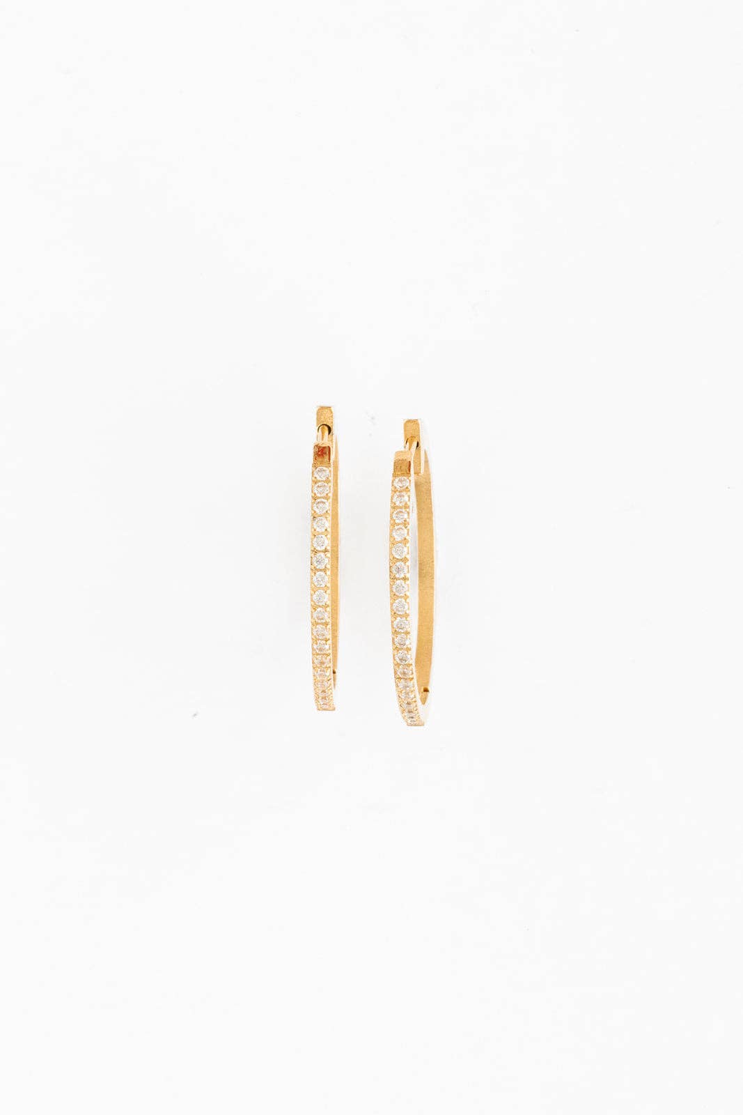 Large Diamond Hoop