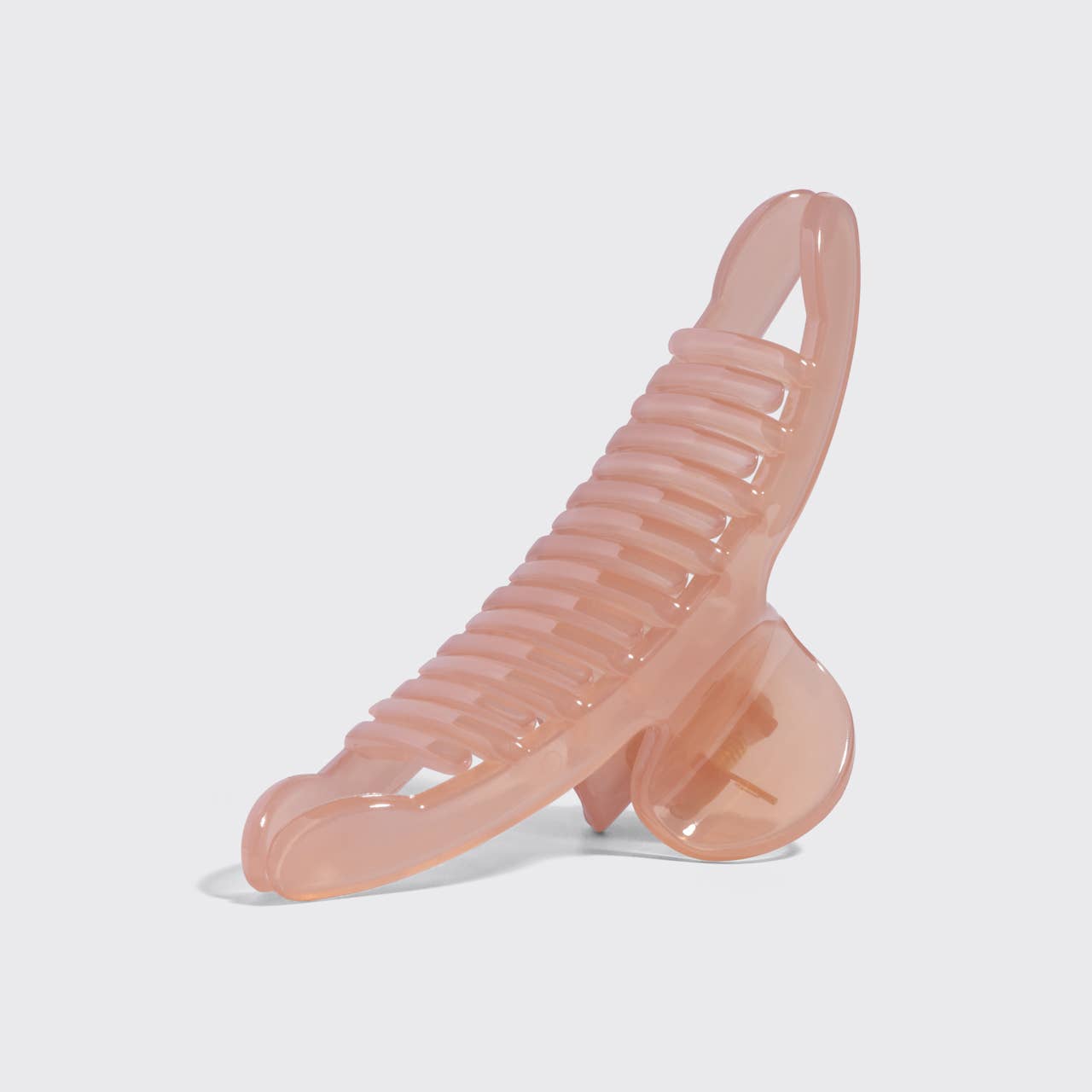 Soft Pink Recycled Plastic Large Arched Clip