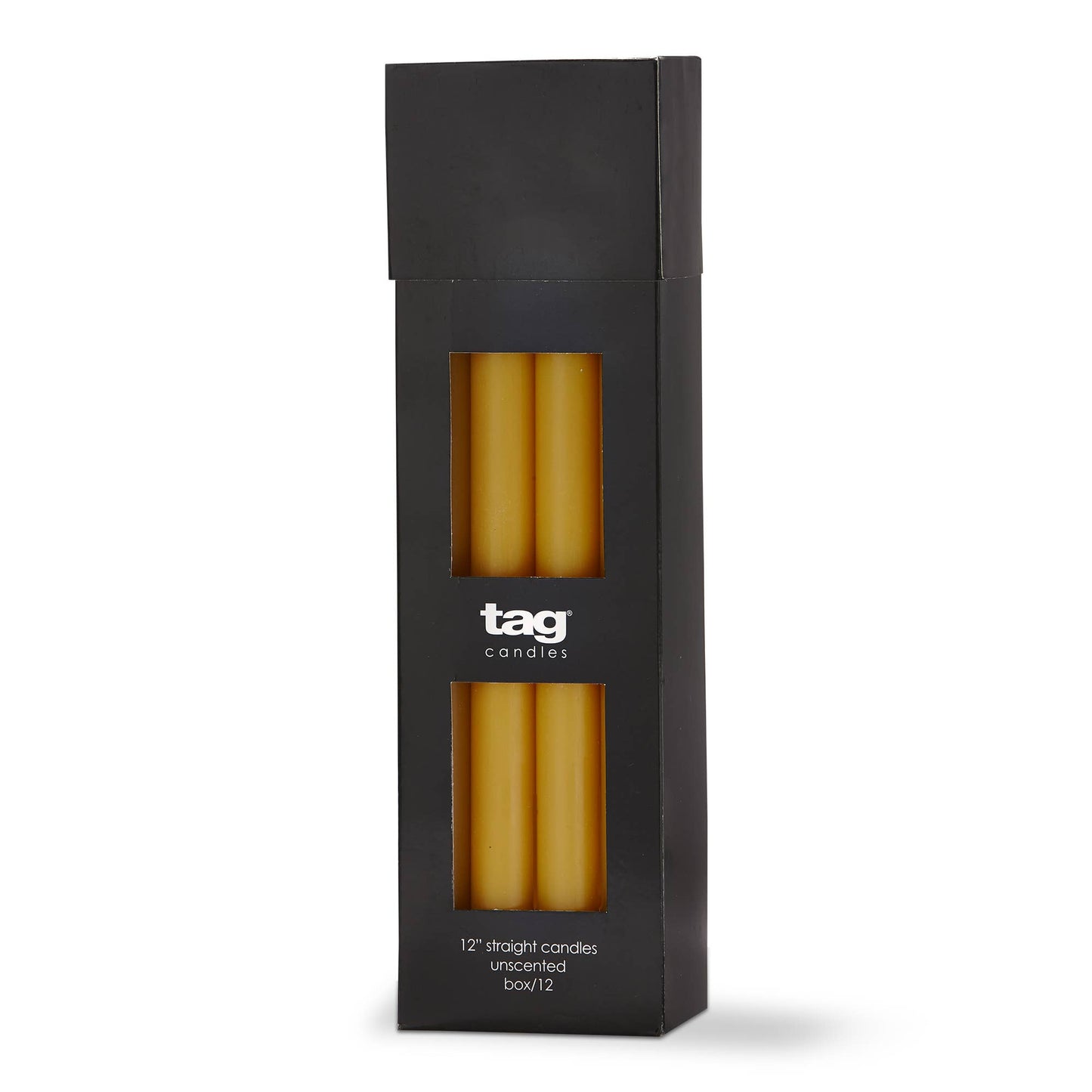 Color Studio 12" Straight Candle Ochre Wax Everyday